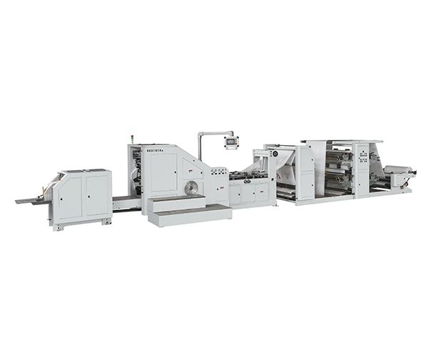LSB-450XL+LST-41400 Roll Feeding Flexo Printing Square Bottom Paper Bag Making Machine