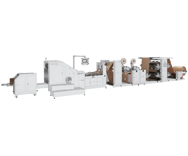 LSB-330D+LST-41100 Fully Automatic Flexo Printing Patch Punching Handle Paper Bag Making Machine