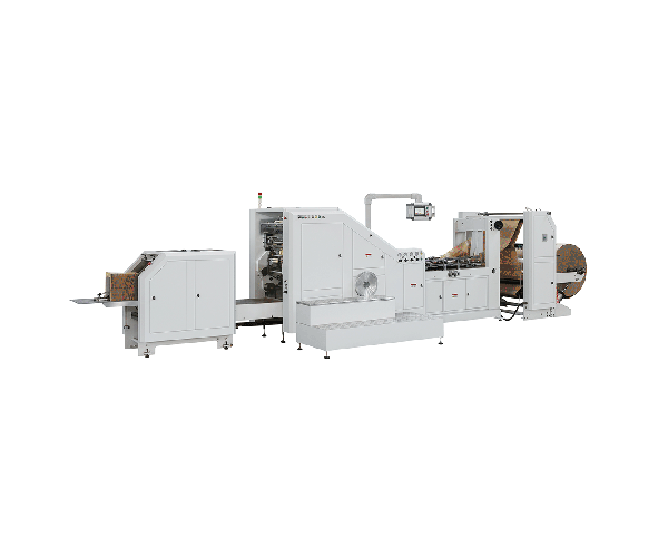 Máquina para fabricar bolsas de papel con fondo cuadrado y alimentación por rollo LSB-330L