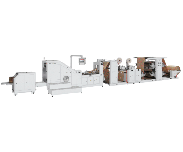 LSB-330LD+LST-41100 Fully Automatic Flexo Printing Patch Punching Handle Paper Bag Making Machine