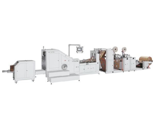 LSB-330LD+TP Fully Automatic Patch Punching Handle Paper Bag Making Machine