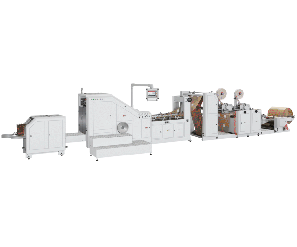 LSB-330XLD+TP Fully Automatic Patch Punching Handle Paper Bag Making Machine