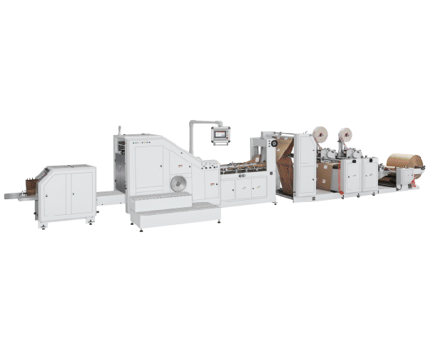 LSB-450D+TP Fully Automatic Patch Punching Handle Paper Bag Making Machine