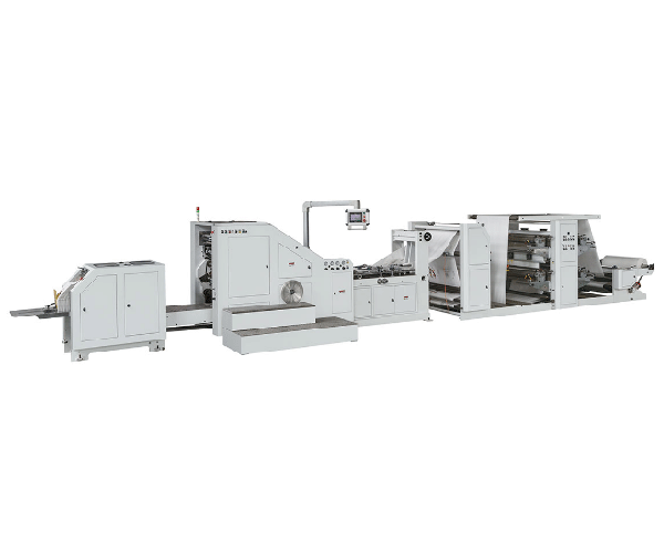 LSB-450L+LST-41400 Roll Feeding Flexo Printing Square Bottom Paper Bag Making Machine